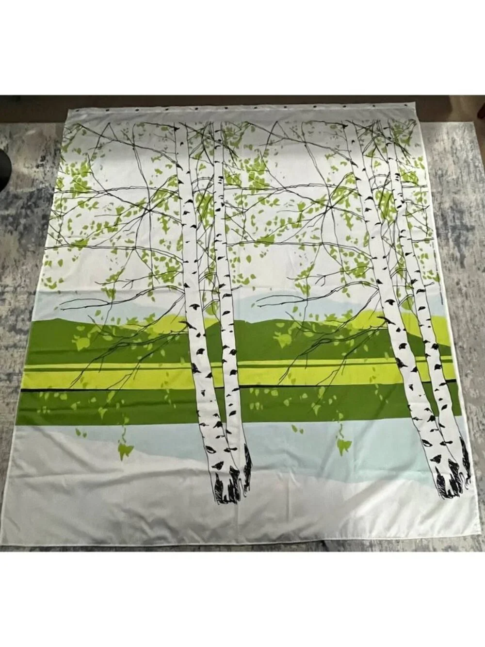 Marimekko Kaiku Shower Curtain iconic Nordic design by Finnish Maija Louekari